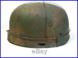 WWII German RARE M37 Fallschirmjager Normandy 3 Wire Paratrooper Helmet