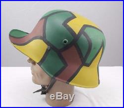 WWII German Reproduction Helmet Shell with Camo Paint Scheme
