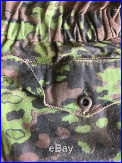 WWII German SS Oak Pattern Camo Pullover Lace Up Smock Repro XXL