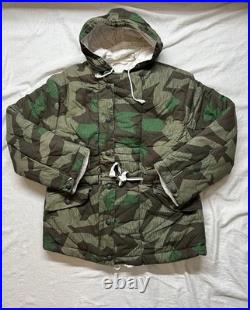 WWII German SS reversible winter parka in a Splinter camouflage pattern