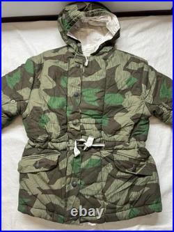 WWII German SS reversible winter parka in a Splinter camouflage pattern