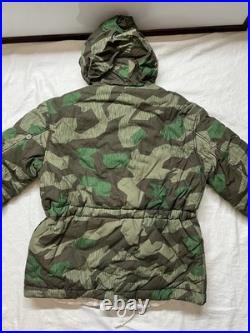 WWII German SS reversible winter parka in a Splinter camouflage pattern