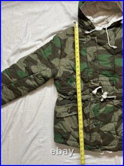 WWII German SS reversible winter parka in a Splinter camouflage pattern