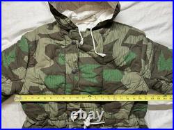 WWII German SS reversible winter parka in a Splinter camouflage pattern