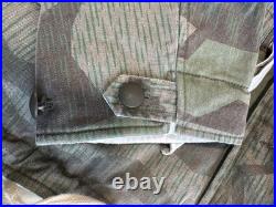 WWII German Splinter Winter Camo Parka Size L Mint Repro