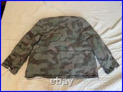 WWII German Splinter Winter Camo Parka Size L Mint Repro
