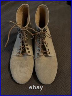 WWII German Style M37 M43 Hobnail Low Boots Leather Reenactment Shoes