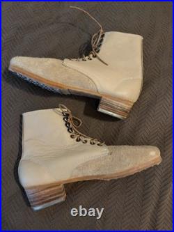WWII German Style M37 M43 Hobnail Low Boots Leather Reenactment Shoes