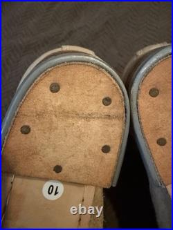 WWII German Style M37 M43 Hobnail Low Boots Leather Reenactment Shoes
