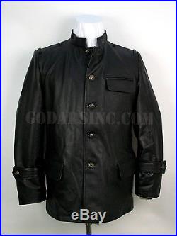 WWII German U-Boat Crew's Stand Collar Leather Jacket M