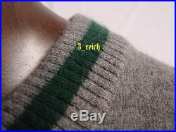 WWII German WH Elite Gray Cashmere Sweater Repro