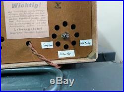 WWII German WL SpkI cardboard loudspeaker replica with Bluetooth device