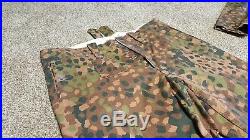 WWII German Waffen SS Repro Dot 44 M43 Camo Uniform Tunic & Trouser Set Size 56