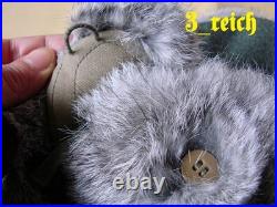 WWII German Wehrmacht Winter Rabbit fur Hat reproduction