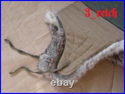 WWII German Wehrmacht Winter Rabbit fur Hat reproduction