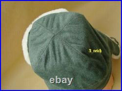 WWII German Wehrmacht Winter Sheepskin Hat reproduction