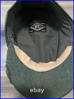 WWII German Wool Hat Feldmutzen Reproduction Professionally Weathered Size 59