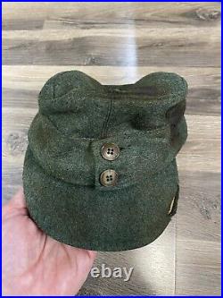 WWII German Wool Hat Feldmutzen Reproduction Professionally Weathered Size 59