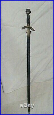 WWII German air force Luftwaffe officer's sword & scabbard, All Original GUC