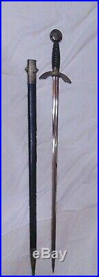 WWII German air force Luftwaffe officer's sword & scabbard, All Original GUC