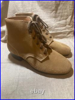 WWII German low boots, Schnurschuhe M37 ankle boots Size 9 NEW Rough out
