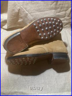WWII German low boots, Schnurschuhe M37 ankle boots Size 9 NEW Rough out