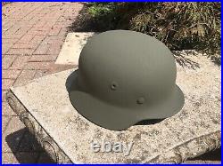 WWII German reproduction Stahlhelms M35, M40, M42. Camo Pattern Application