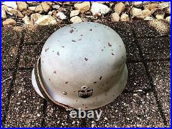 WWII German reproduction Stahlhelms M35, M40, M42. Camo Pattern Application