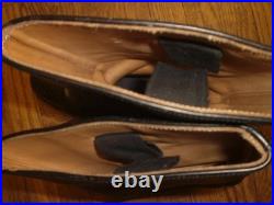 WWII German reproduction black leather marching boots US size 10 1/2 used