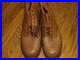 WWII German reproduction leather ankle boots US size 9 1/2