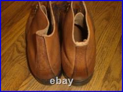 WWII German reproduction leather ankle boots US size 9 1/2