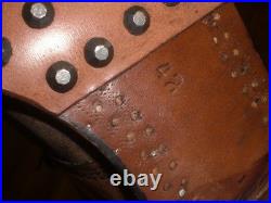 WWII German reproduction leather ankle boots US size 9 1/2