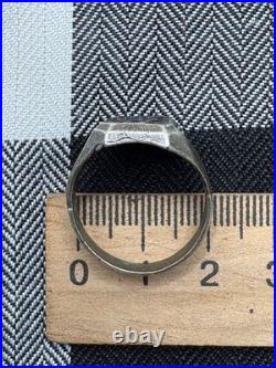 WWII. German silver ring. WWII