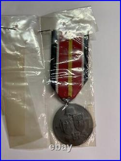 WWII Germany Spanish Volunteer Medal Original Silk Ribbon RARE