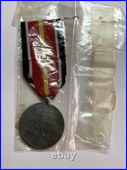 WWII Germany Spanish Volunteer Medal Original Silk Ribbon RARE