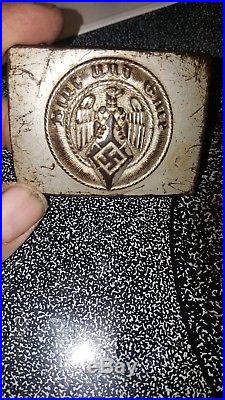 WWII HJ belt buckle. Blut Und Ehre Hitler Youth M/4/42 RZM
