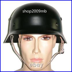 WWII M35 M1935 Steel Helmet Retro Army Black WW2 German Elite Army Collection