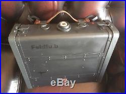 WWII Reproduction Feld Fu b Field Radio Dummy with Case, Antenna, Rest Belt