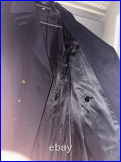 WWII Style German Naval Officer Wool Greatcoat Dressel Saar West Germany 45