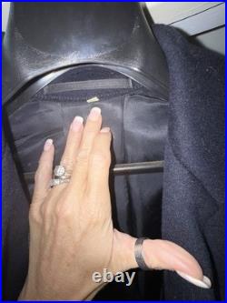 WWII Style German Naval Officer Wool Greatcoat Dressel Saar West Germany 45