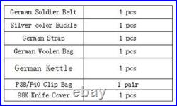 WWII WW2 German Army Combat Equipment 98K Pouch Leather Combination WWII WW2 German Army Combat Equipment 98K Pouch Leather Combination