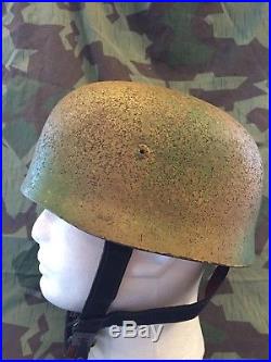 WWII WW2 German Camouflaged Paratrooper Helmet M38
