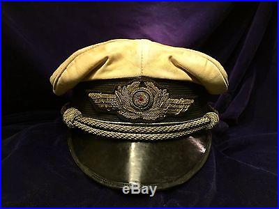 WWII WW2 German Luftwaffe officer summer Visor Hat Cap