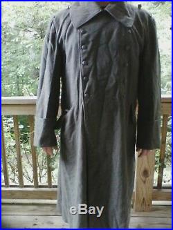 WWII WW2 German M42 Greatcoat Size L XL VG Condition Medium Weight Wool