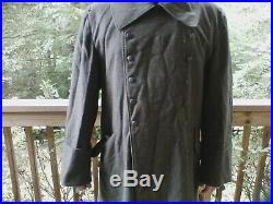 WWII WW2 German M42 Greatcoat Size L XL VG Condition Medium Weight Wool