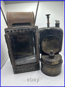 WWII Wupperdal German Railroad Signal Light Hand Lantern Train Railway Helmholtz