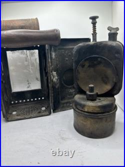 WWII Wupperdal German Railroad Signal Light Hand Lantern Train Railway Helmholtz WWII Wupperdal German Railroad Signal Light Hand Lantern Train Railway Helmholtz