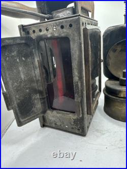 WWII Wupperdal German Railroad Signal Light Hand Lantern Train Railway Helmholtz