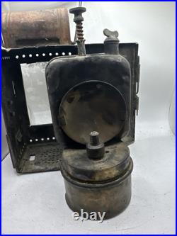 WWII Wupperdal German Railroad Signal Light Hand Lantern Train Railway Helmholtz WWII Wupperdal German Railroad Signal Light Hand Lantern Train Railway Helmholtz
