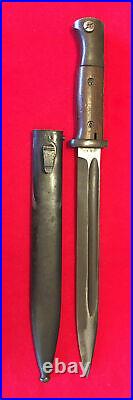 WWII era German Mauser rifle bayonet/Scabbard? , 1942 date, Mis-matched numbers